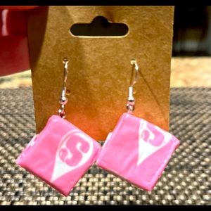 Starburst Candy inspired earrings.
